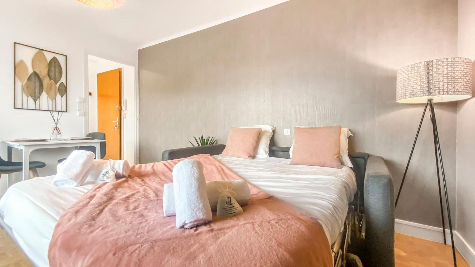 Homey Pinky - Proche Centre / Balcon Prive / Wifi Apartment Annemasse